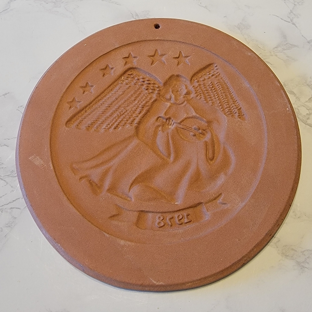 Vintage 1978 Hartstone Stoneware Cookie Mold Angel First Ed. Made in USA